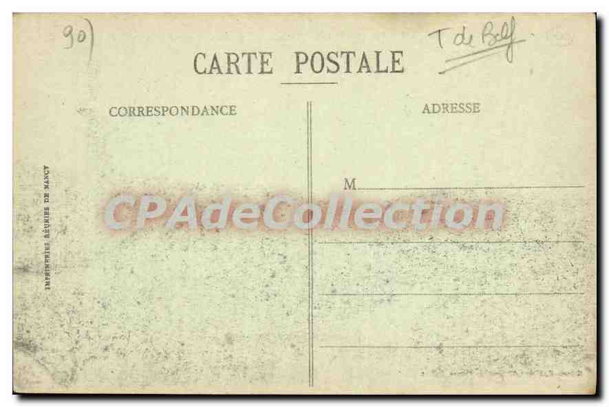 CPA Rougemont le Chateau vue generale prise du cote de Romaguy  — Rückseite