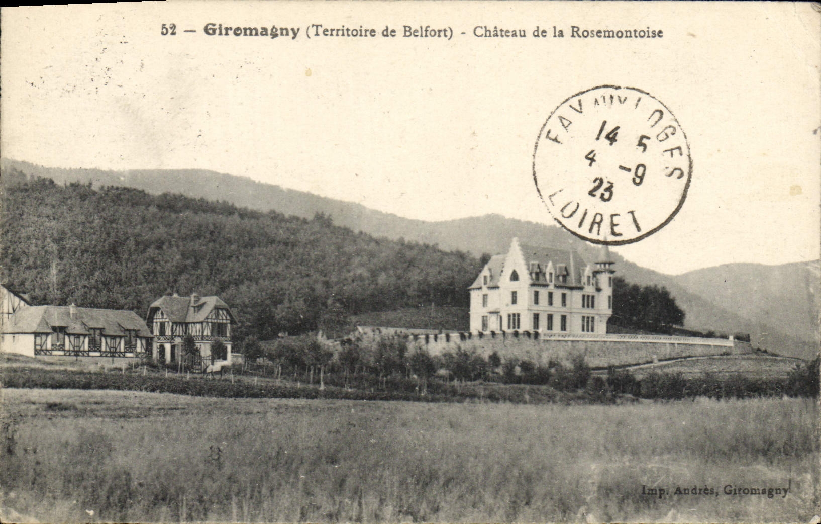 CPA Giromagny Territoire de Belfort Chateau de la Rosemontoise 