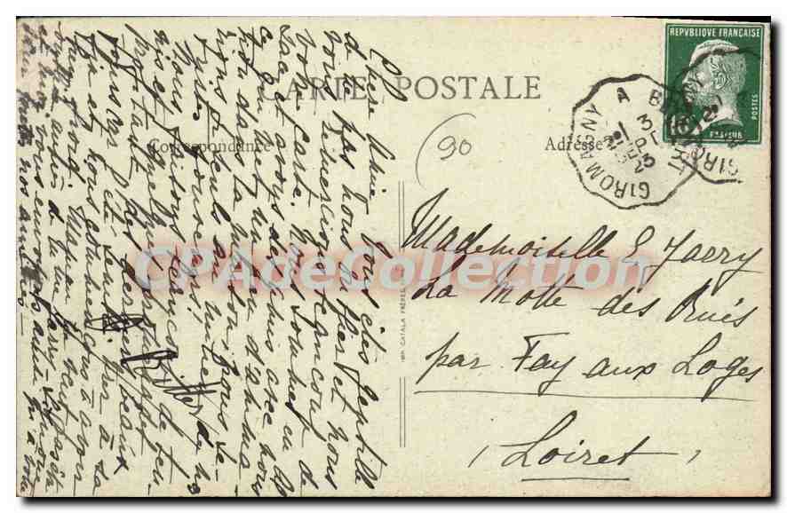 CPA Giromagny Territoire de Belfort Chateau de la Rosemontoise  — Rückseite