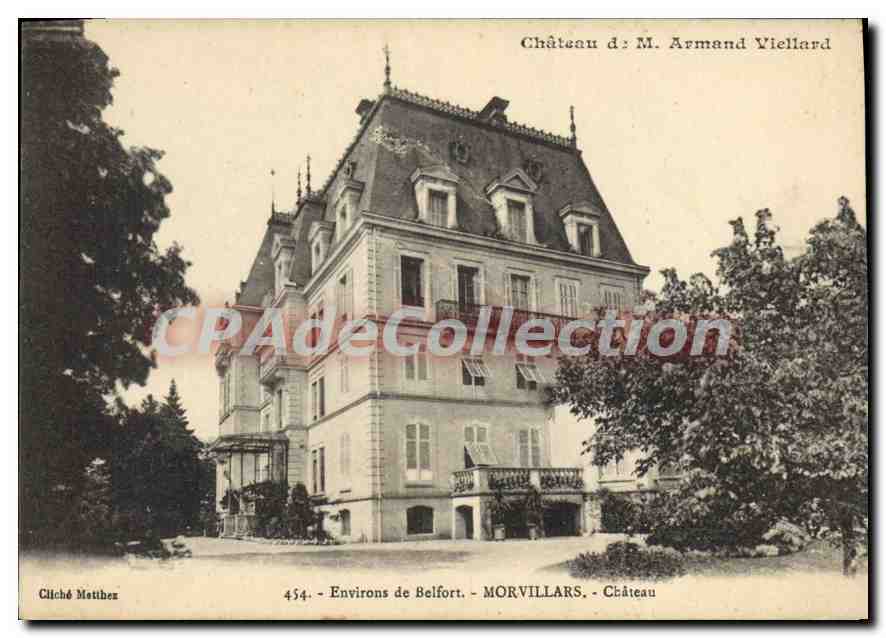 CPA Chateau de M Armand Viellard Environs de Belfort Morvillars Chateau 