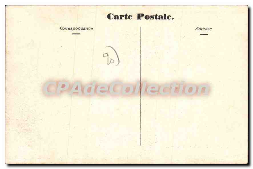 CPA Belfort Place d'Armes  — Verso