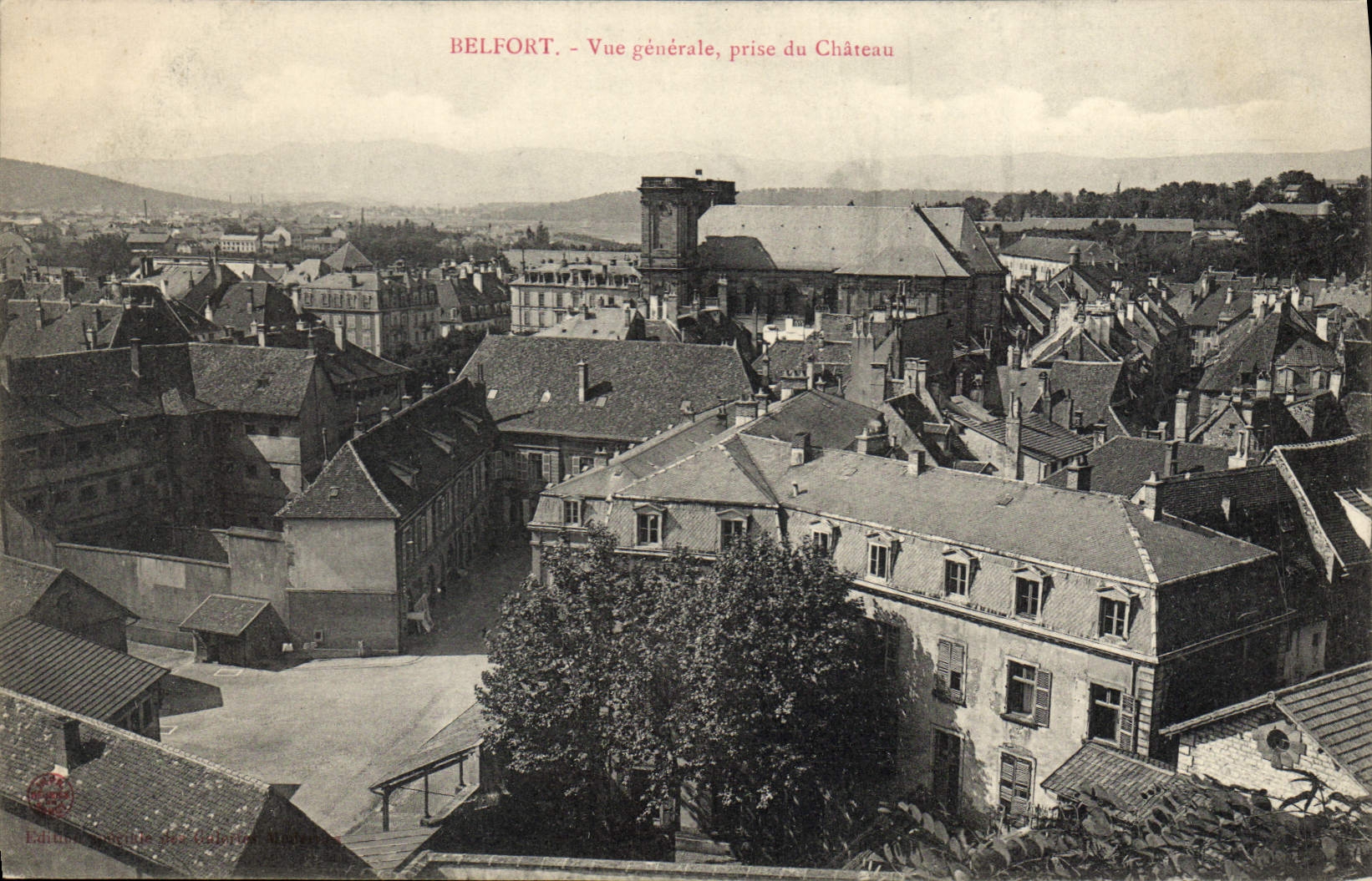 CPA Belfort vue generale prise du Chateau 