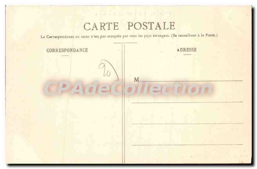 CPA Belfort vue generale prise du Chateau  — Rückseite