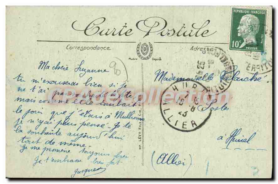 CPA Belfort Les Halles  — Verso