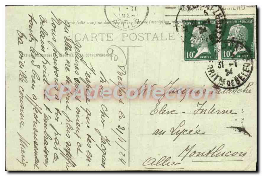 CPA Belfort Le Marche Couvert  — Verso