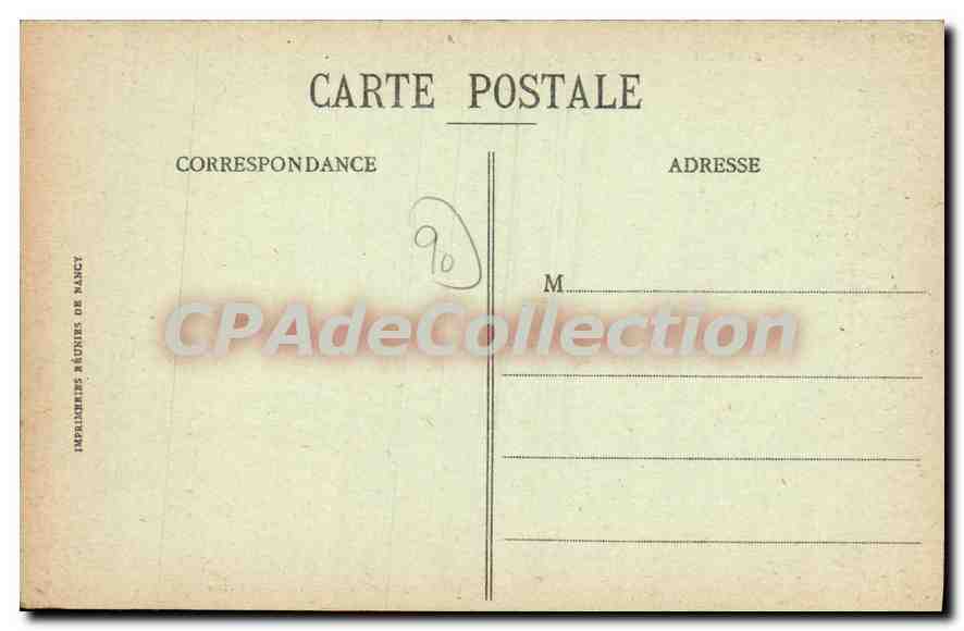 CPA Belfort Ecoles de la Rue de Chateaudun  — Rückseite