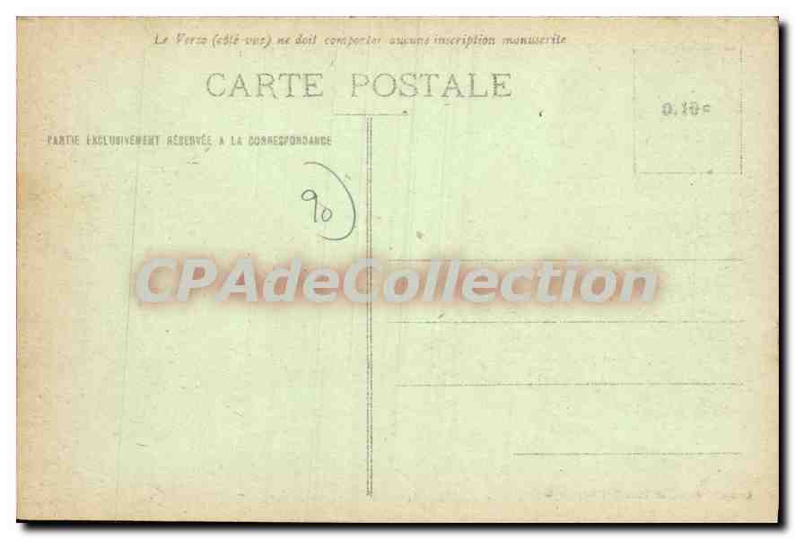 CPA Belfort Le Faubourg de France  — Rückseite
