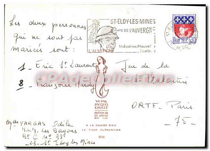 La Tour Clémentine — St-Éloy-les-Mines — Édition de La Sirène — Rückseite