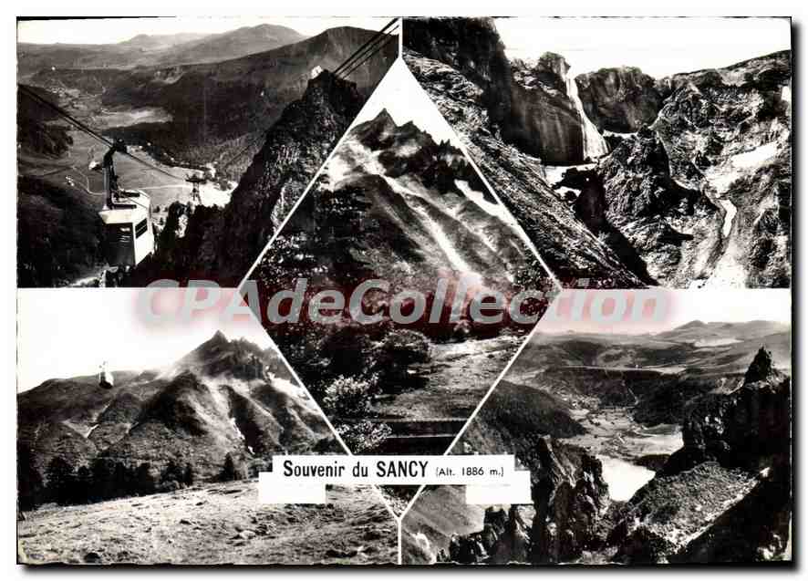 CPSM Souvenir du Sancy Le Sancy vue vers le Mont Dore et Cascade de la Dore 