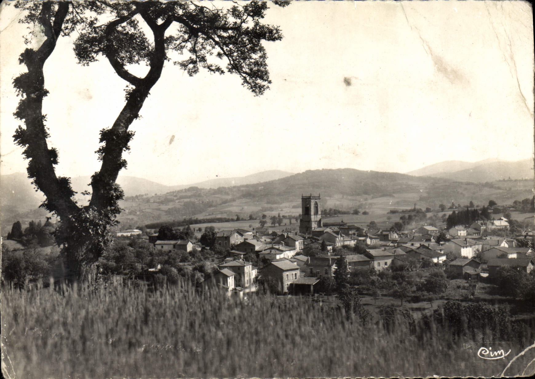 CPSM Augerolles Puy de Dome vue generale 