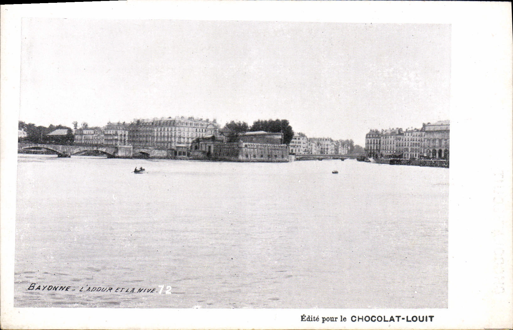 Bayonne - L'Addour et la Nive — Éditée pour le Chocolat-Louit