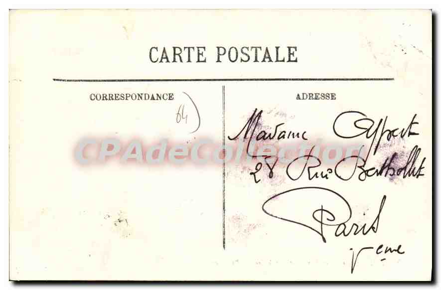 CPA Pau La Place Royale et la Chaine des Pyrenees  — Rückseite
