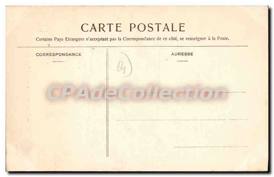 Bayonne — La Porte d'Espagne — éditeur NACHU, n° 160 — Verso