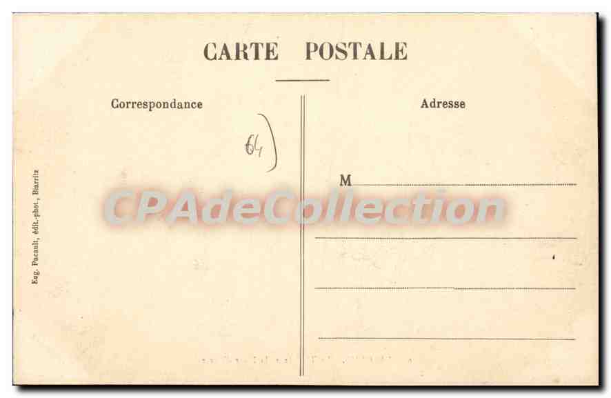CPA Bayonne Le Theatre et la Place d'Armes  — Verso