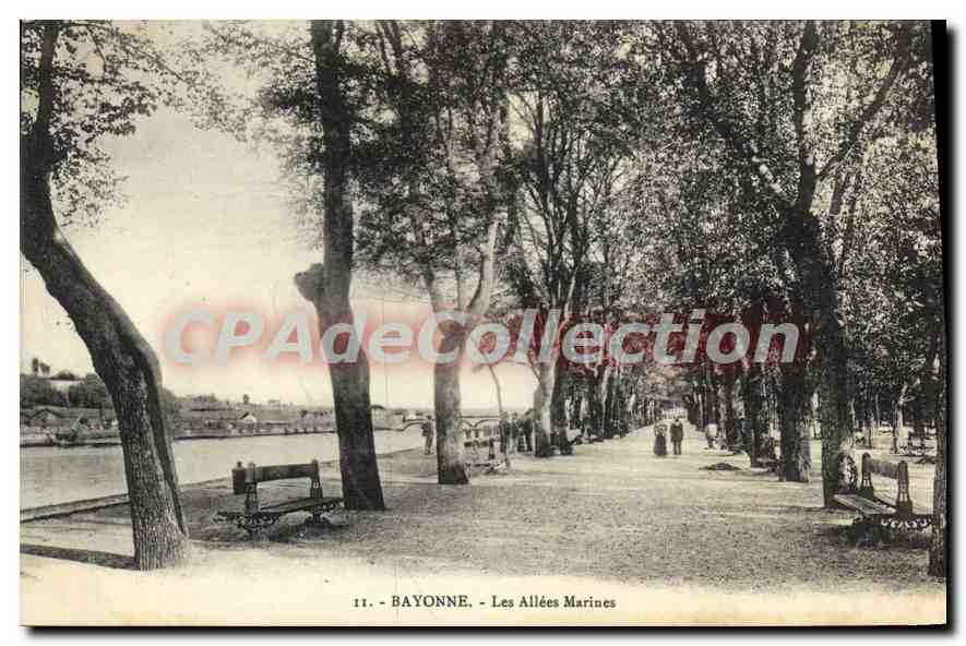 Bayonne - Les Allées Marines — CPAdeCollection, n°11