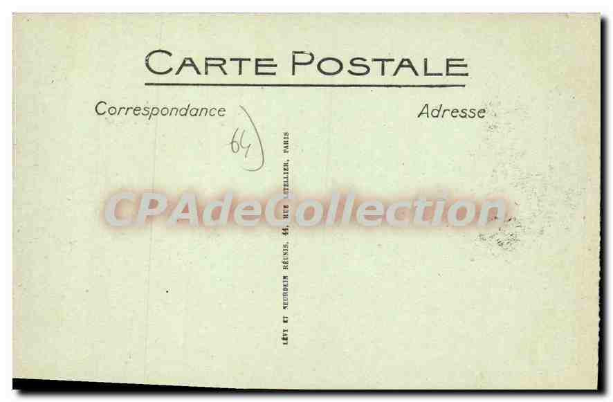 CPA Biarritz Avenue Edouard VII le Casino et le Tramway de Bayonne  — Verso