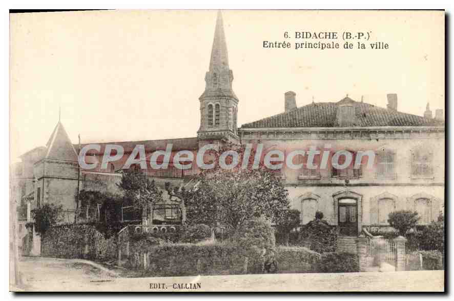 CPA Bidache Basses Pyrenees Entree Principale de la Ville 