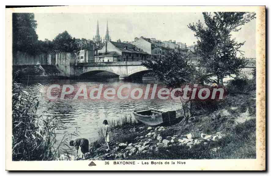 Bayonne - Les Bords de la Nive — CPAdeCollection, n°36