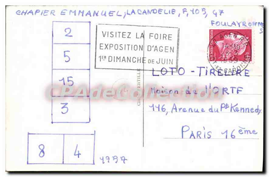 CPA St Jean de Luz Basses Pyrenees L'Embouchure de la Nivelle  — Verso