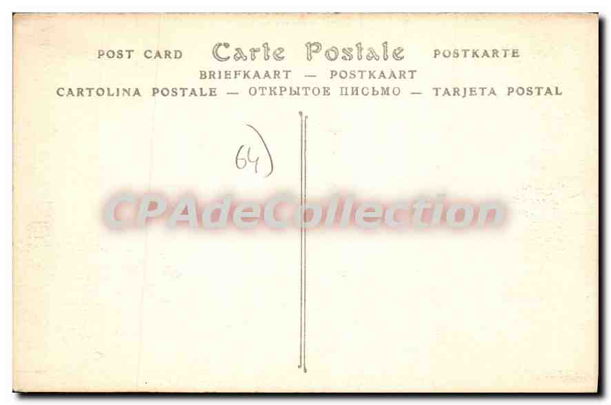 CPA Environs de Biarritz Cambo Arnaga Maison d'Edmond Rostand  — Rückseite