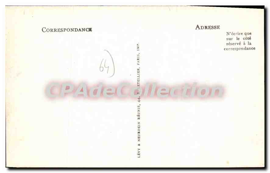 CPA Bayonne La Place Saint Esprit  — Verso