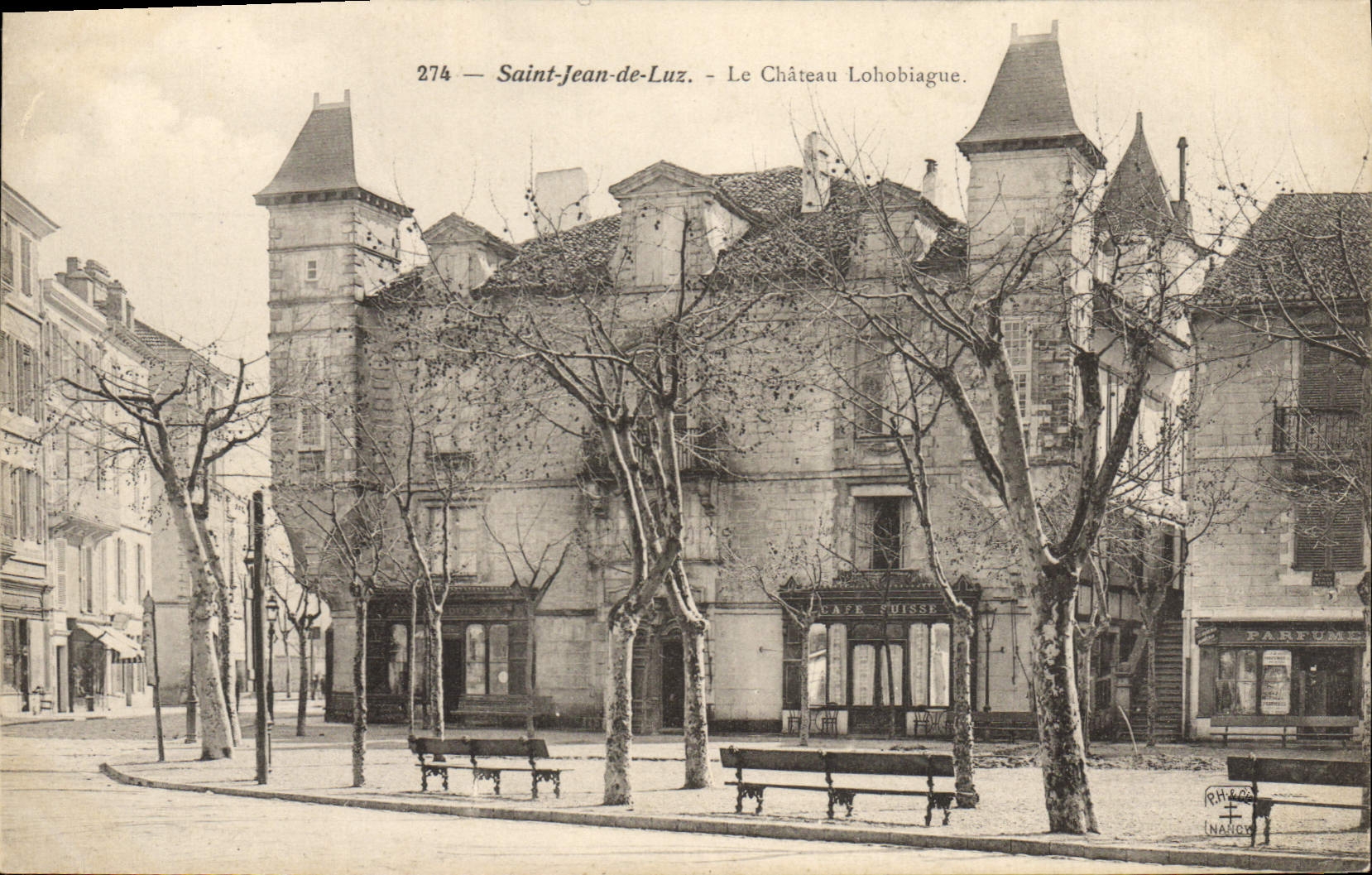 Saint-Jean-de-Luz — Le Château Lohobiague — éditeur RHIZO, n° 274 - Anverso