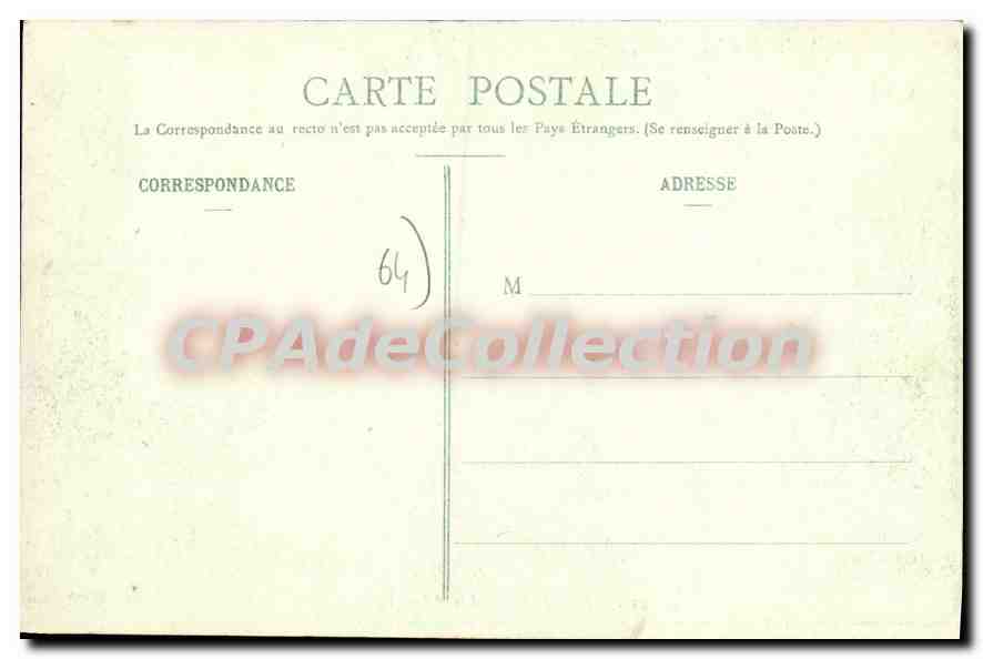 BAYONNE - Le Allée Marine — Collezione Gorce, fotografia-edizione, Talence (Gironde) n°37 — Verso