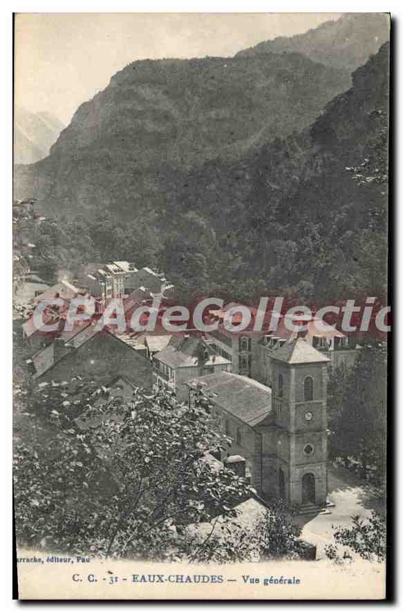 CPA Eaux Chaudes vue generale 