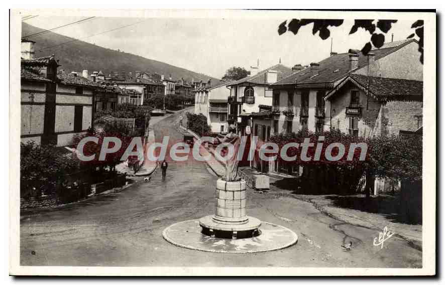 CPA Pyrenees Ocean Saint Jean Pied de Port Monument Floquet 