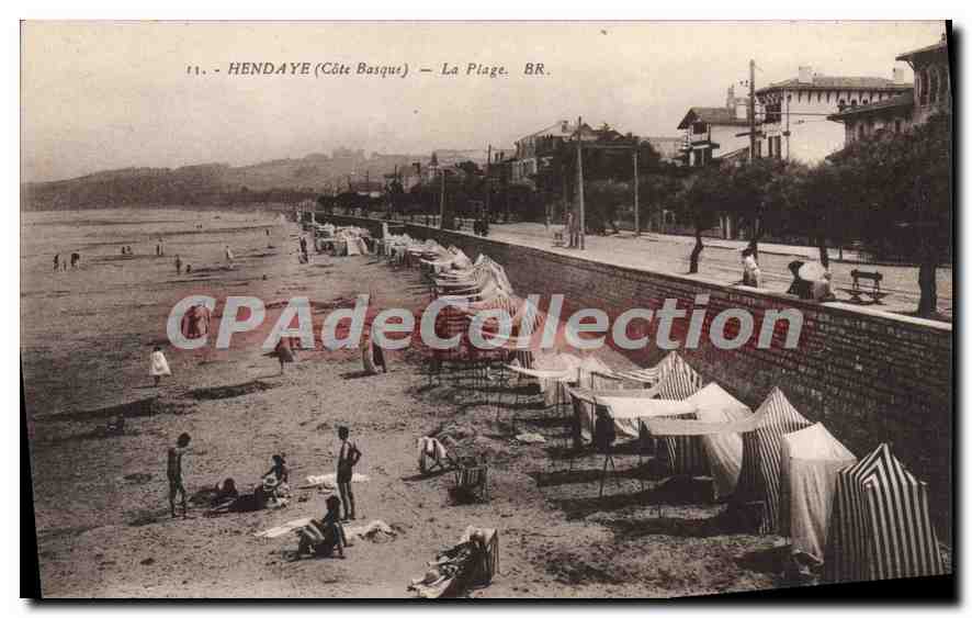 Hendaye (Côte Basque) — La Plage — BR.