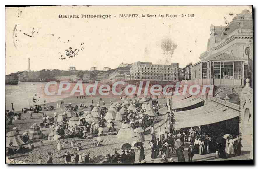 CPA Biarritz Pittoresque Biarritz la Reine des Plages 