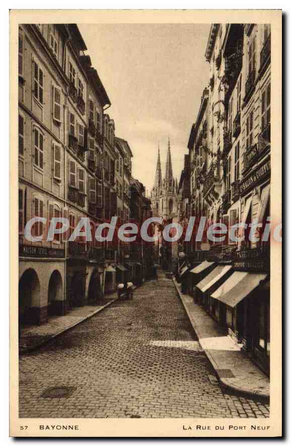 Bayonne — La Rue du Port Neuf — éditeur inconnu, n° 57
