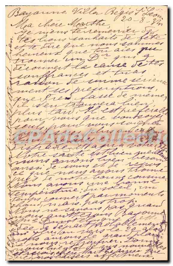 Bayonne — La Rue du Port Neuf — éditeur inconnu, n° 57 — Verso