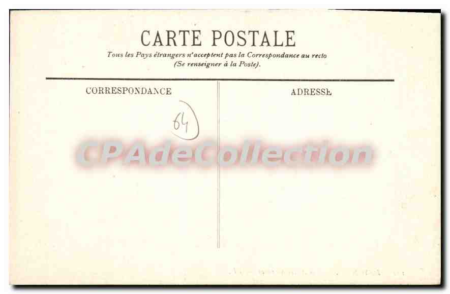 CPA Bayonne Les Allees Marines  — Verso