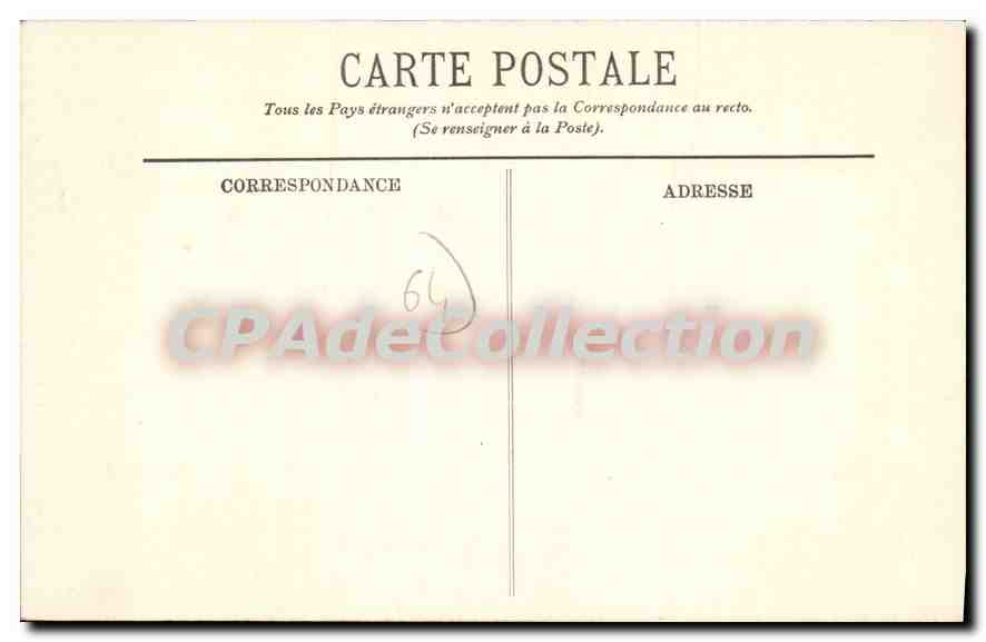 CPA Bayonne Le Pont Marengo et la Cathedrale  — Verso