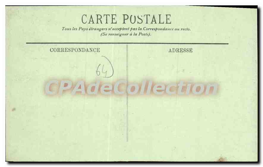 CPA Biarritz vue sur le Boulevard  — Verso