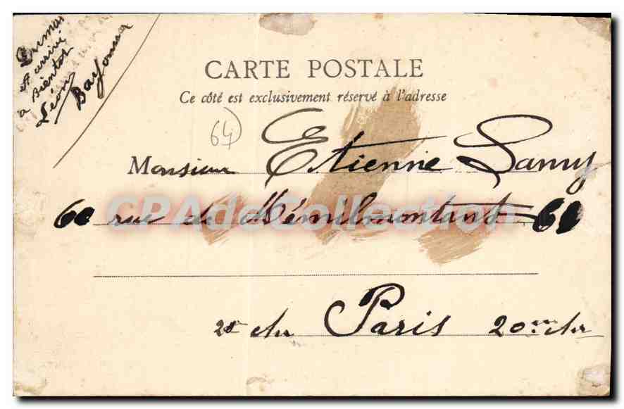 Bayonne — Le Pont Marengo — B.J.C., Paris, n°15 — Verso