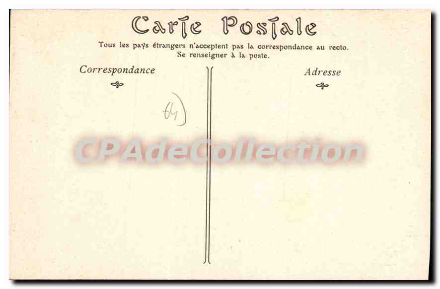 CPA Bayonne La Rue du Port Neuf  — Verso