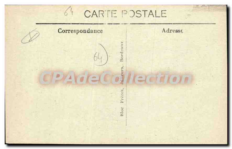 CPA Bayonne Le Pont Mayou et le Theatre  — Verso