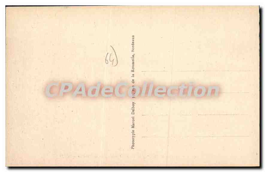 CPA Bayonne Basses Pyrenees Le Pont Mayou et le Theatre  — Verso