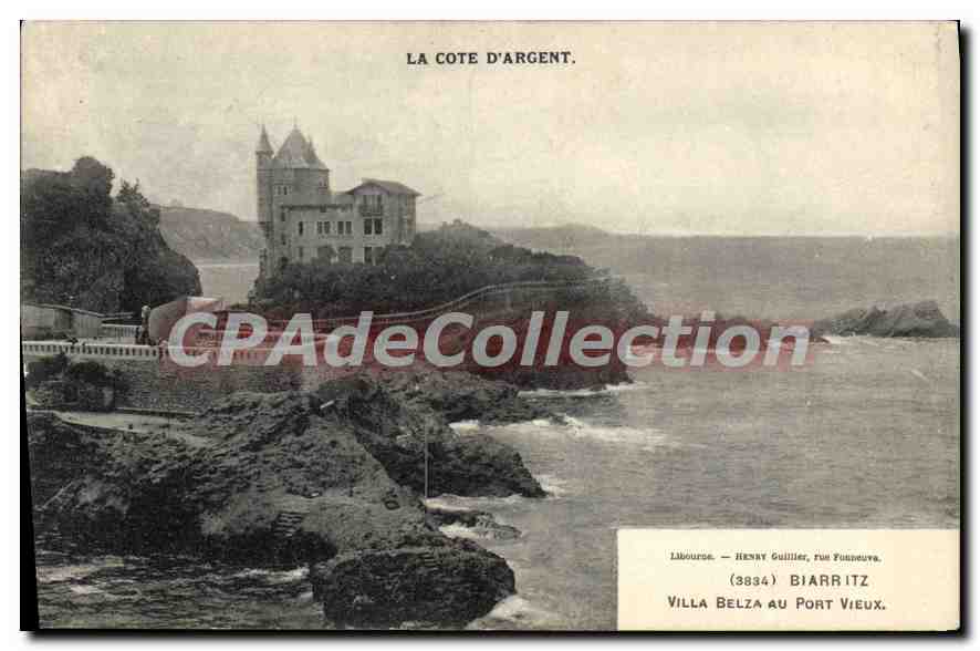 CPA La Cote d'Argent Biarritz Villa Belza au Port vieux 