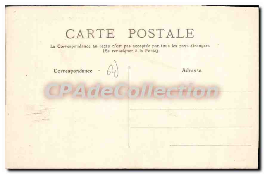 CPA Biarritz Eglise Sainte Eugenie  — Verso