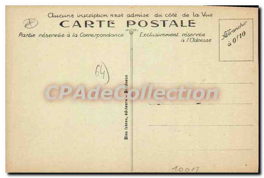 CPA Biarritz Cote Basque Place de la Liberte B R  — Verso
