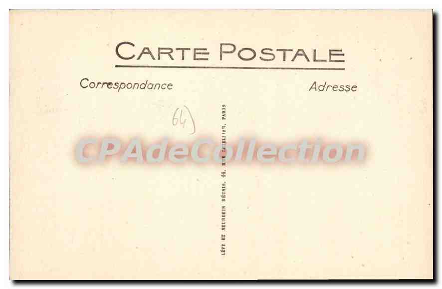 CPA Bayonne La Place du Reduit et le Theatre  — Verso