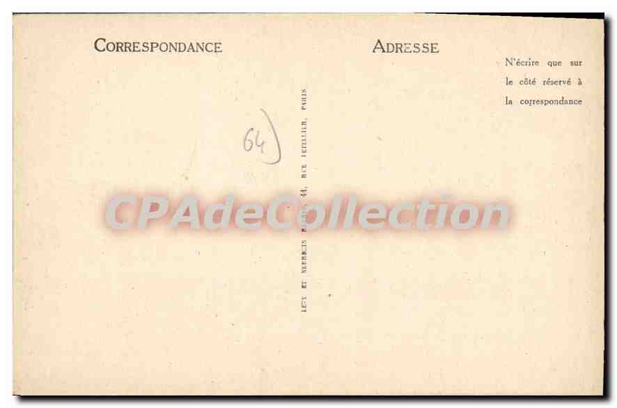 CPA Bayonne Le Pont Saint Esprit  — Verso
