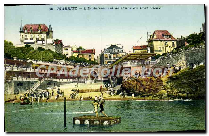 CPA Biarritz L'Etablissement de Bains du Port Vieux 