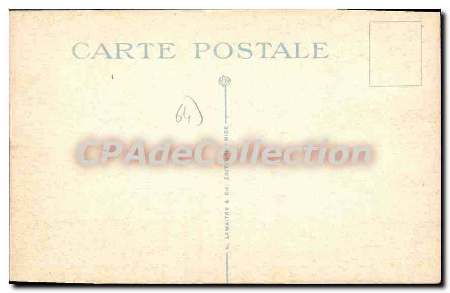 CPA Biarritz L'Etablissement de Bains du Port Vieux  — Rückseite