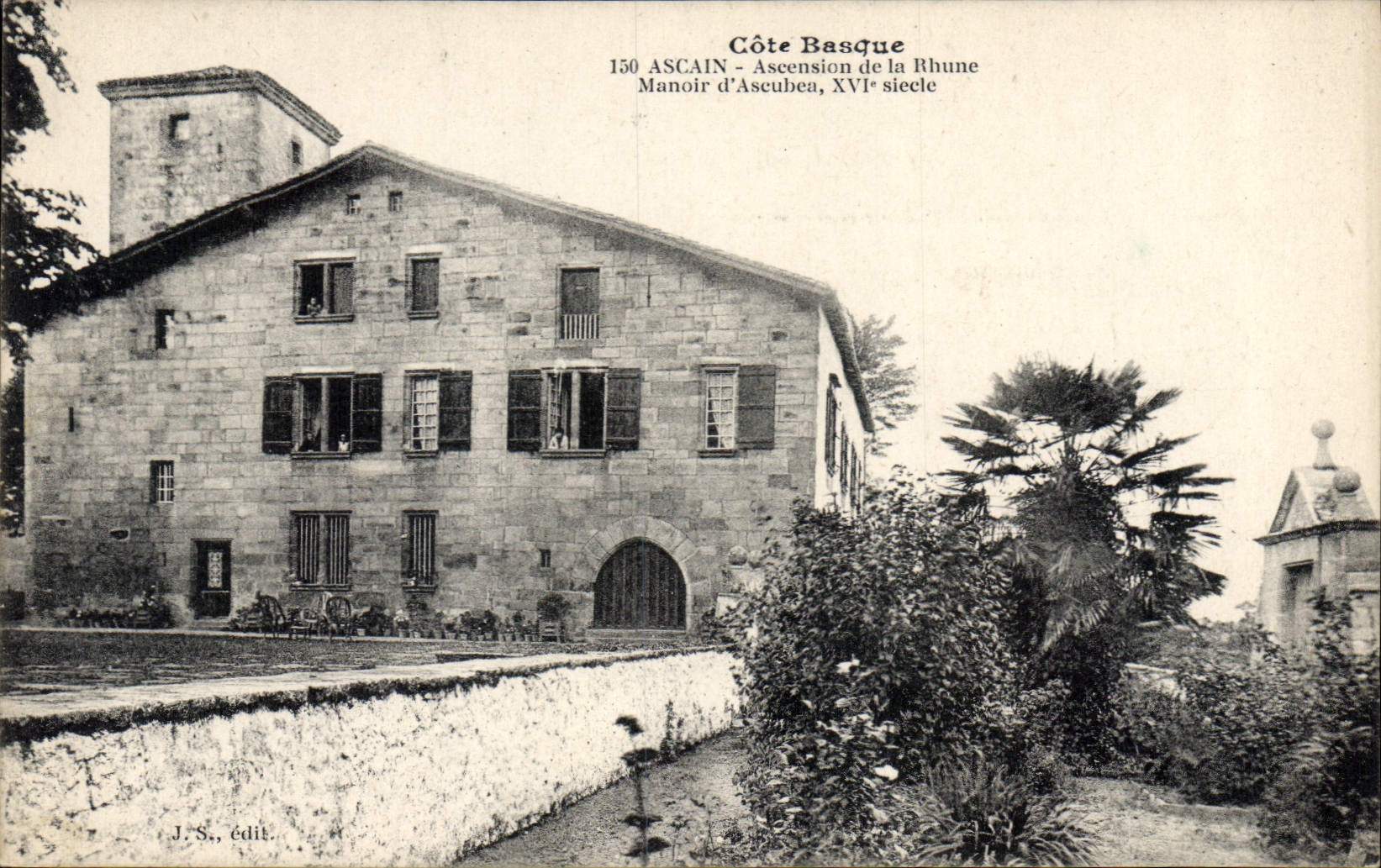 Manoir d'Ascubea — Ascension de la Rhune — J.S., édit.
