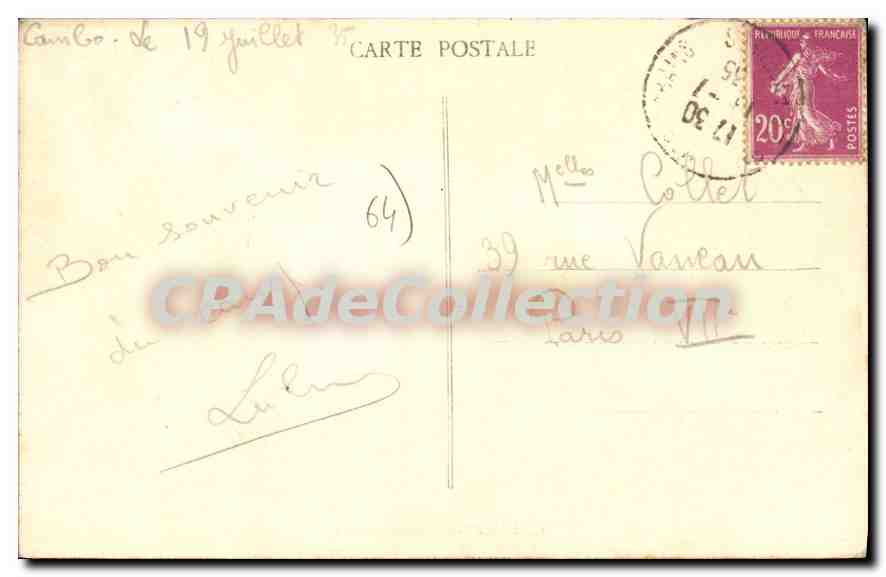 CPA Hasparren vue generale  — Rückseite