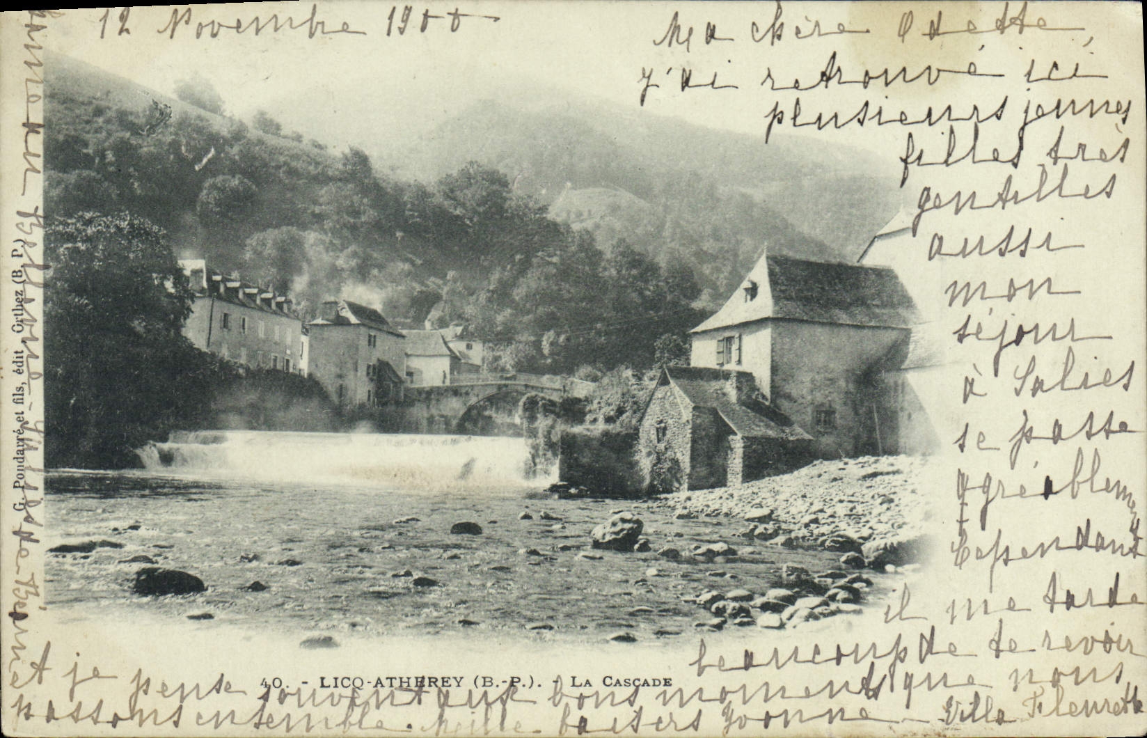 Lico-Athérey (B.P.) — La Cascade — éditeur Gathéz & Pondauy et fils, n°40